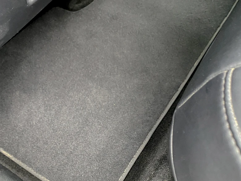Clean Tesla Model Y interior after detailing by Bonner Mobile Detailing