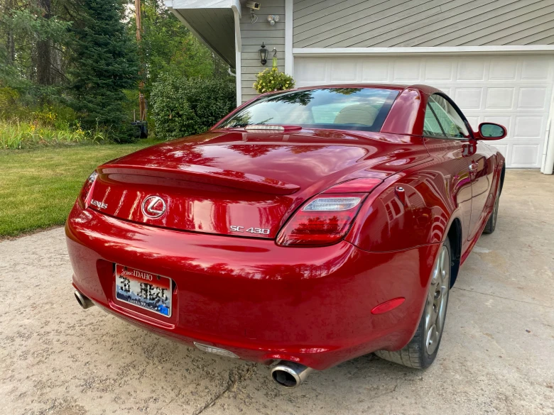 Ceramic Coating Lexus SC430 with ceramic coating by Bonner mobile detailing