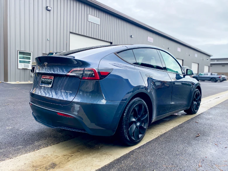 Tesla Model Y after detailing by Bonner Mobile Detailing in Sandpoint