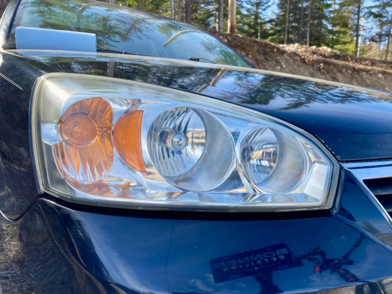 headlight after restoration by Bonner Mobile Detailing
