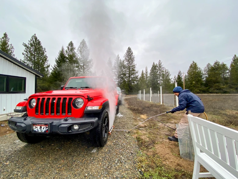 Auto Services jeep wrangler undercarriage pressure wash