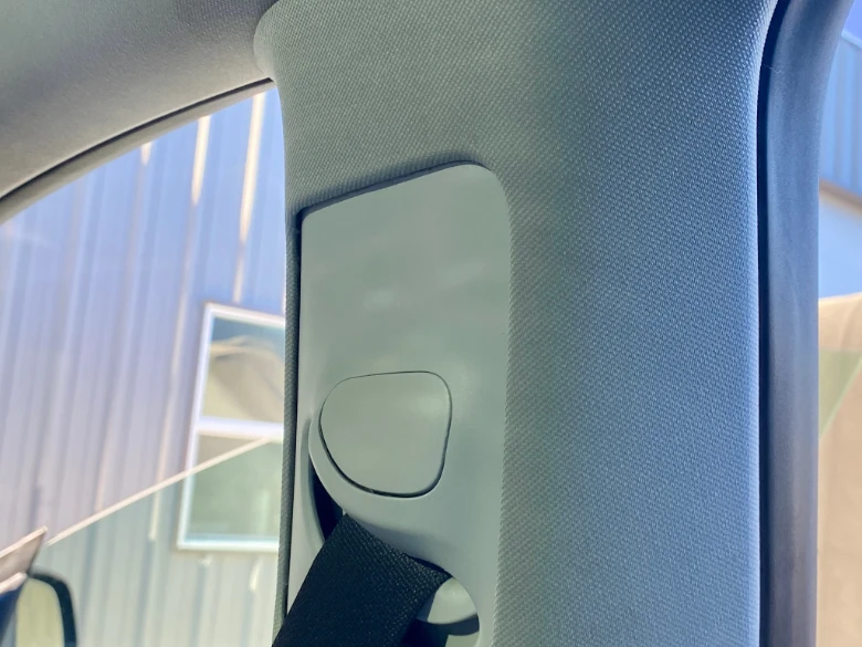 clean seatbelt area after